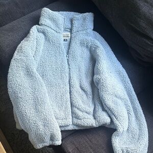 American Eagle Outfitters Light Blue Sherpa jacket sz L/xl